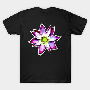 Pink Lotus Flower Art T-Shirt